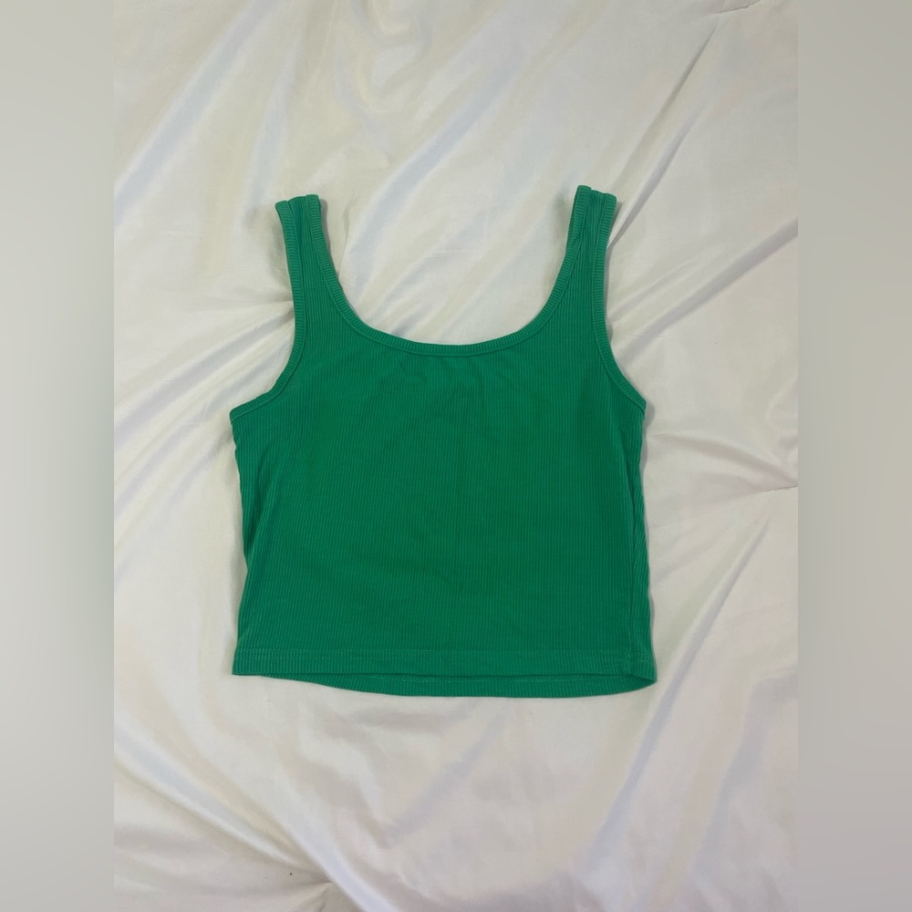 Green Crop Tank S/XS